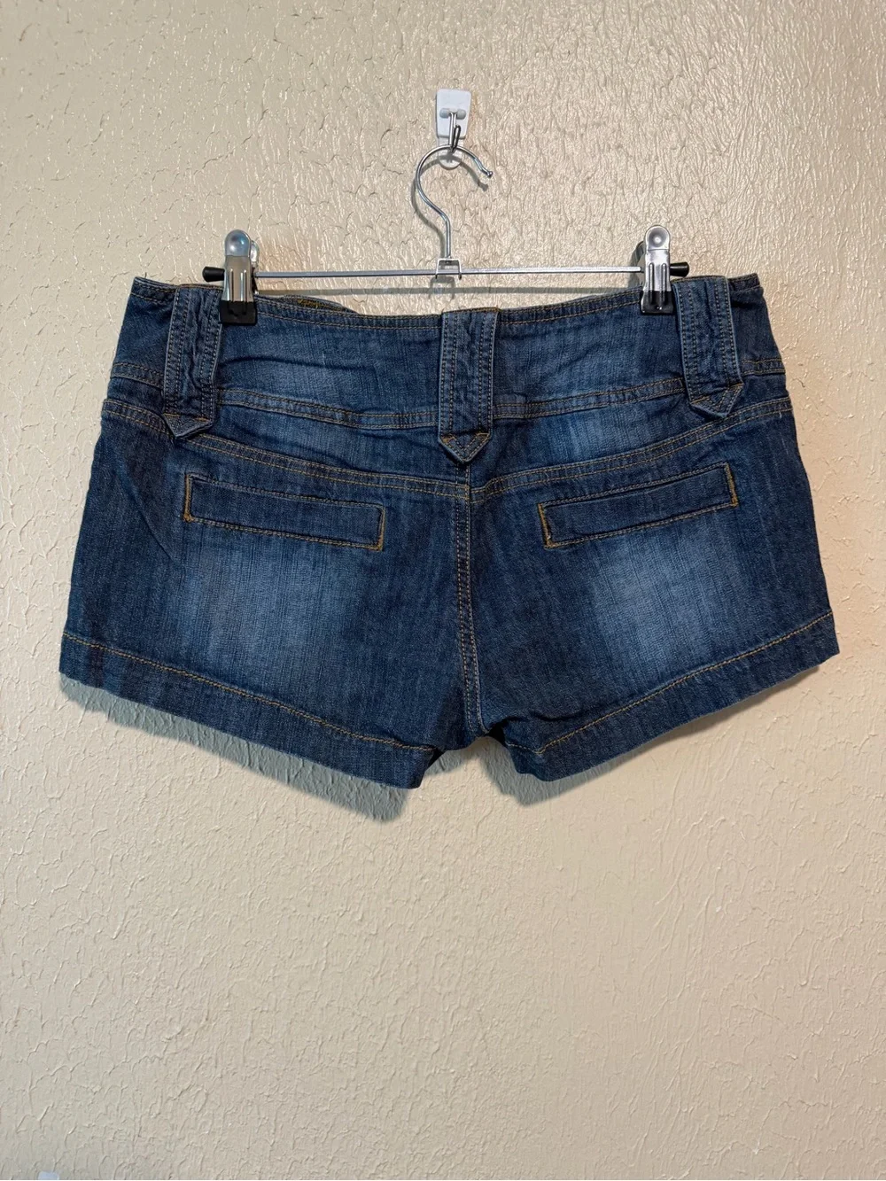 OP Vintage Denim Shorts Size 11 Retro Shorty Shorts